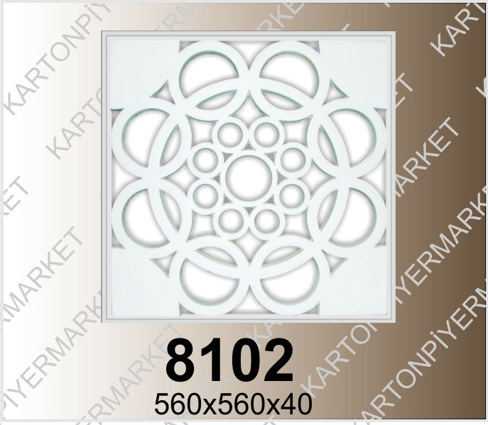8102  Transparan Poliüretan Dekoratif Panel